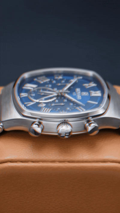 REWARD VIP Royal Blue Prestige Chronograph —  Luxury Silver Edition