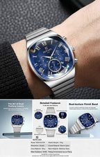 REWARD VIP Royal Blue Prestige Chronograph —  Luxury Silver Edition